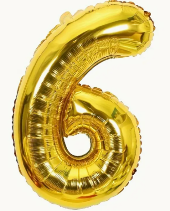 Balão Foil 32″ nº 6 – Dourado