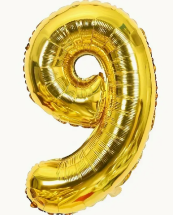 Balão Foil 32″ nº 9 – Dourado