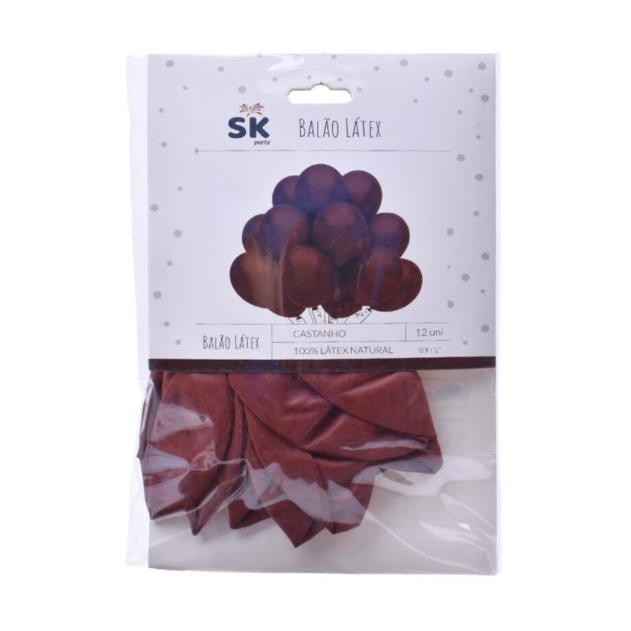 Balões Látex 30cm – Castanho