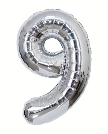 Balão Foil 32″ nº 9 – Prateado