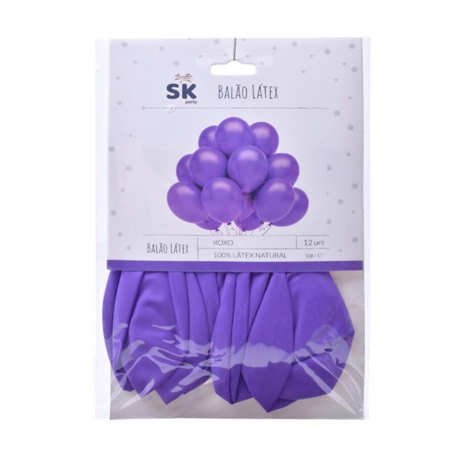 Balões Látex 30cm – Roxo