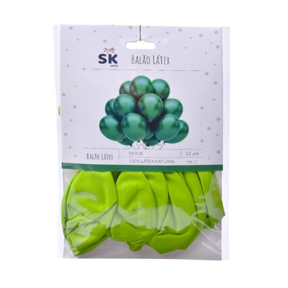 Balões Látex 30cm – Verde